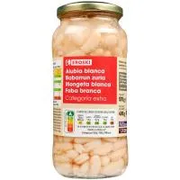 Alubia blanca cocida EROSKI, frasco 400 g