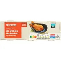 Mejillón en escabeche de Galicia EROSKI, pack 3x80 g