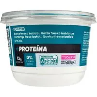 Queso fresco batido proteínas 0% MG EROSKI, tarrina 500 ml