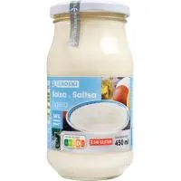 Salsa ligera EROSKI, frasco 450 ml