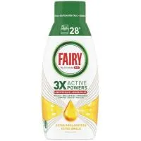 Lavavajillas máquina gel limón FAIRY, botella 28 dosis
