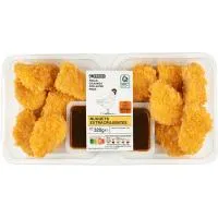 Nuggets extracrujientes con salsa BBQ EROSKI, bandeja 320 g