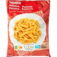 Patata prefrita EROSKI, bolsa 2,5 kg