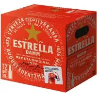 Cerveza ESTRELLA DAMM, pack botellín 12x20 cl