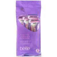 Maquinilla de depilación basculante 3 hojas BELLE, pack 4 uds