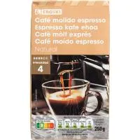 Café molido expreso natural EROSKI, paquete 250 g