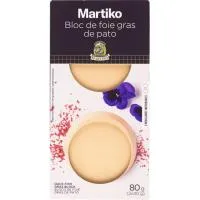 Bloc de foie gras de pato MARTIKO, pack 2x40 g