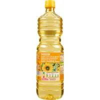 Aceite de girasol EROSKI, botella 1 litro