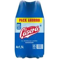 Gaseosa LA CASERA, pack 4x1,5 litros