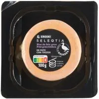 Medallón de Foie EROSKI SELEQTIA, blister 100 g