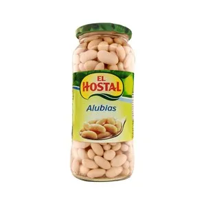 EL HOSTAL Alubias cocidas en frasco de 400 g.