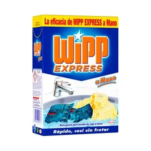 WIPP EXPRESS Detergente en polvo con acciòn quirtamanchas para lavar a mano 500 g.