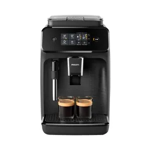 Cafetera espresso superautomática PHILIPS EP1220/00, café en grano y molido, molinillo, capacidad 1,8L, espumador.