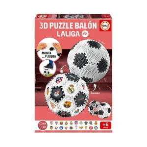 EDUCA Puzzle 3D Balón La Liga, Monta y Juega, Reversible +6 Años