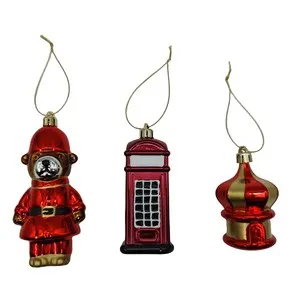 Colgante Oso o Cabina decoración Navidad SB modelos surtidos, ACTUEL