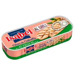ISABEL Caballa al gril, en aceite de oliva 85 g.