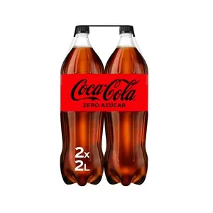 COCA COLA ZERO Refresco de cola Zero azúcar pack botella 2 uds. de 2 l.
