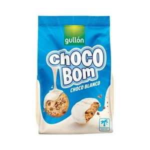 CHOCOBOM Galletas de chocolate blanco 200 g.