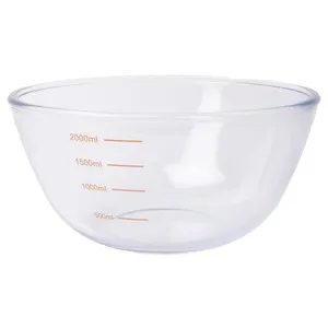 Bol de cristal con graduación, capacidad 1L., ACTUEL.