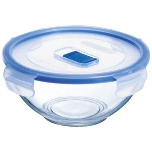 Ensaladera de vidrio con tapa hermética, 1,5 litros, Pure Box, LUMINARC.