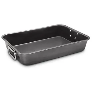 Rustidera con asas ACTUEL de acero carbono, 40,5x28,5x7,7cm.