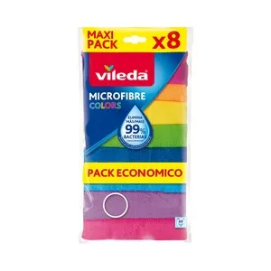 VILEDA Bayeta Microfibre Colors VILEDA 8 uds.