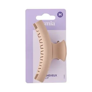 COSMIA Pinza grande de pelo, color beige mate.