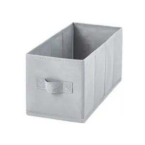 Cesta rectangular para ropa, color gris, ACTUEL.