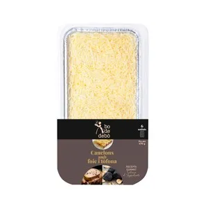 BO DE DEBÓ Canelones con bechamel rellenos de foie y trufa, listos para calentar y comer 670 g.