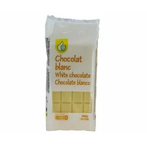 PRODUCTO ECONÓMICO ALCAMPO Tabletas de chocolate blanco 4 x 100 g.