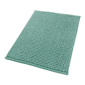 Alfombra de baño chenilla 50X70cm, color verde ACTUEL.