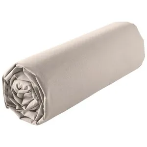 Sábana bajera de percal para cama de 160cm. 100% algodón, ACTUEL.