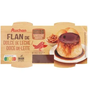 PRODUCTO AUCHAN Flan de dulce de leche 4X100g