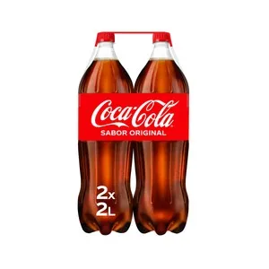COCA COLA Refresco de cola sabor original pack de 2 botellas de 2L