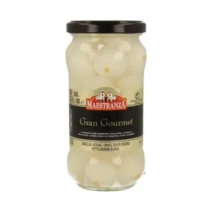 MAESTRANZA Cebollitas en vinagre MAESTRANZA GRAN GOURMET frasco de 180 g.
