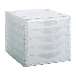Módulo Archivotec 5 cajones válido para formato DIN A4, fólio y subcarpeta 340x270x260 mm cristal traslúcido, 3M.