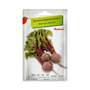Sobre de semillas para sembrar remolacha de la variedad redonda Detroit 2 PRODUCTO ALCAMPO.