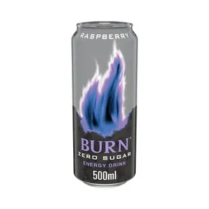 BURN Energy Raspberry Bebida energética zero azúcar de frambuesa lata de 500ml