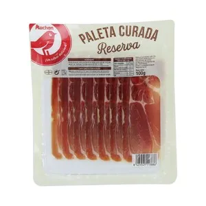 AUCHAN Paleta curada de reserva, cortada en finas lonchas 100 g. Producto Alcampo
