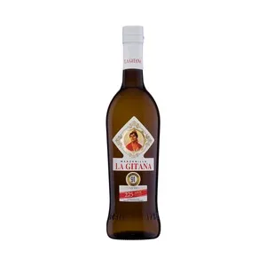 LA GITANA Vino manzanilla con D.O. Manzanilla Sanlúcar de Barrameda LA GITANA botella de 50 cl.