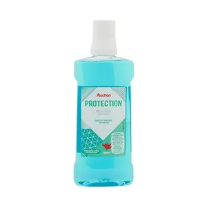 PRODUCTO ALCAMPO Enjuague bucal de uso diario, acción protectora y sabor menta 500 ml.