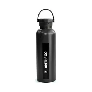 Botella termo ON THE GO de 750ml, color negro.