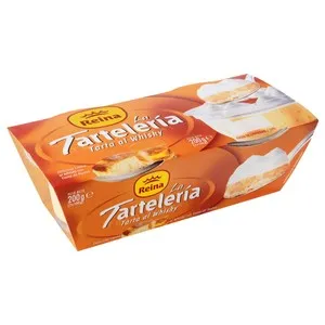 REINA Tarta de crema al whisky con yema de huevo REINA La tartelería 2 x 100 g.