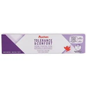 PRODUCTO ALCAMPO Crema adhesiva hipoalergénica sabor neutro, para prótesis dental 40 g.