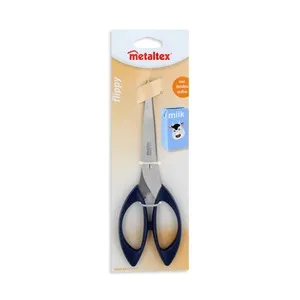 Tijera de cocina de acero inoxidable con mango ABS, 18 centímetros METALTEX.