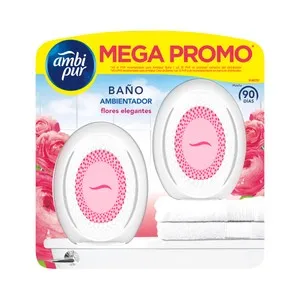 AMBIPUR Ambientador de baño flores elegantes AMBIPUR 2 uds.