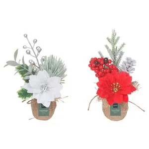 Centro de Mesa 17cm modelos surtidos decoración Navidad, ACTUEL