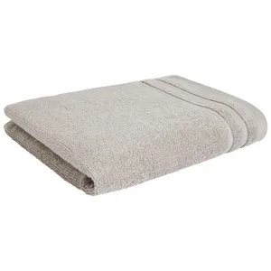 Toalla de lavabo 100% algodón color gris claro, densidad de 500g/m², ACTUEL.
