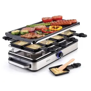 Grill raclette QILIVE Q.5531, 1400W, 8 bandejas.