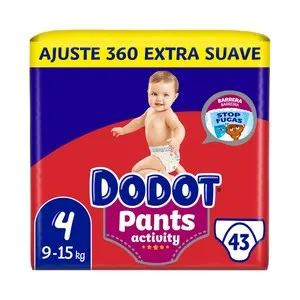 DODOT Pants activity Pants (braguitas) de aprendizaje talla 4 (9-15 kg) 43 uds.